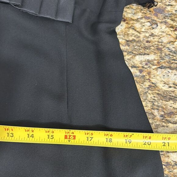 Rena Lange Black Lace Short Sleeve Button Closure Dress Size M - Picture 9 of 10